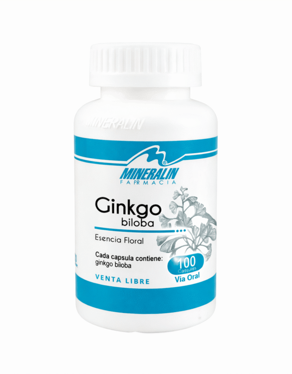 Ginkgo Biloba Esencia Floral x 100 capsulas - Mineralin