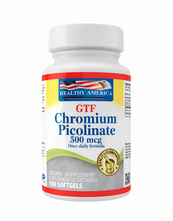 Gtf Chromium 500mcg 100 Softgels -  Healthy America