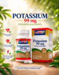 Potasio 99 mg Minerales 100 Softgels Healthy America 0