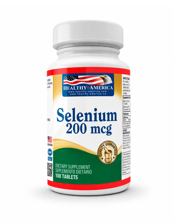 Selenium 200 mcg x 100 Tabletas - Healthy America