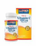 Vitamina C 1000 Mg con Zinc x 100 Tab - Healthy America