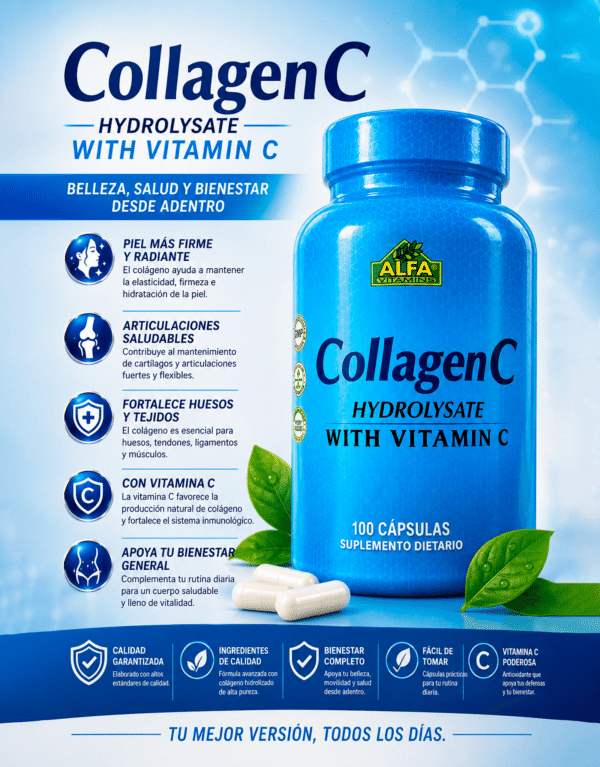 Collagen C Vitamina C X 100 Capsulas - ALFA VITAMINS