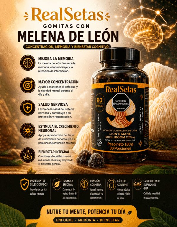 Gomas de melena de leon RealSetas