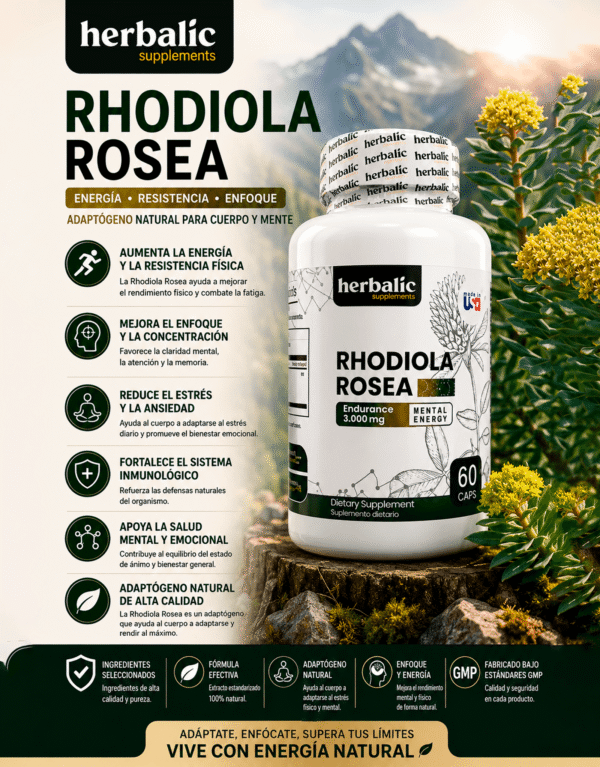 Rhodiola Rosea Herbalic 60 capsulas