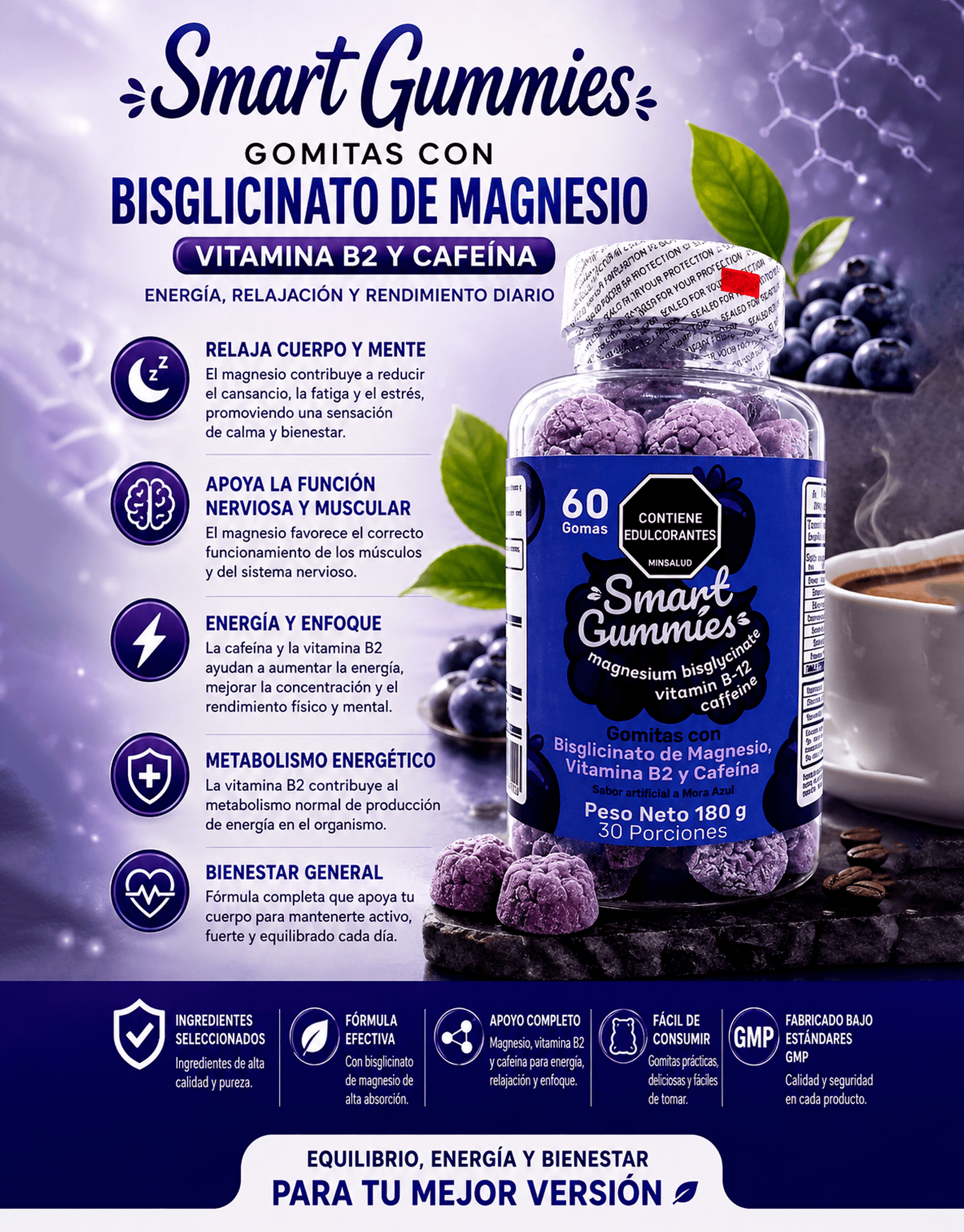 smart gummies bisglicinato